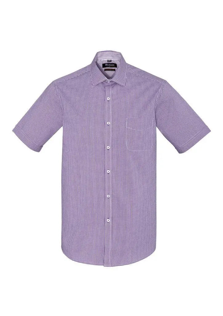 Biz Corporates Newport Mens Short Sleeve Shirt 42522 - Flash Uniforms